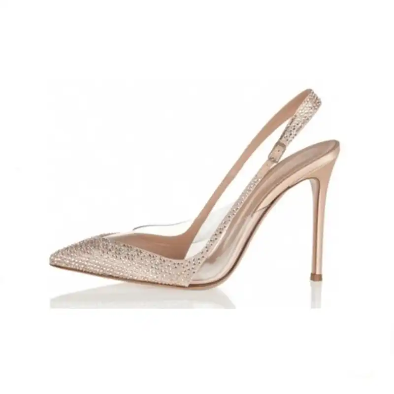 champagne slingback heels
