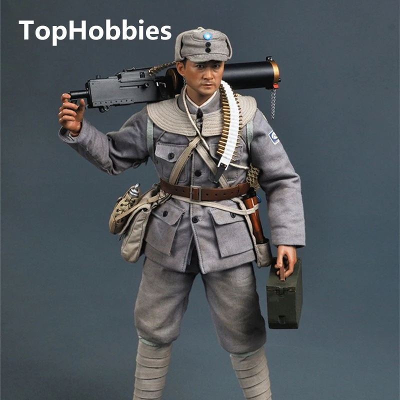 1/6 Scale Eighth Route Army Soldier Story Action Figure WWII Chinese Eighth Routh Army Gunner SS098 Fit 12 Inch Soldier Figur 2pcs 1 6 scale dragon dml toys wwii gray soldier forward hat cap model toy dolls military fit 12 inch action figure accessories