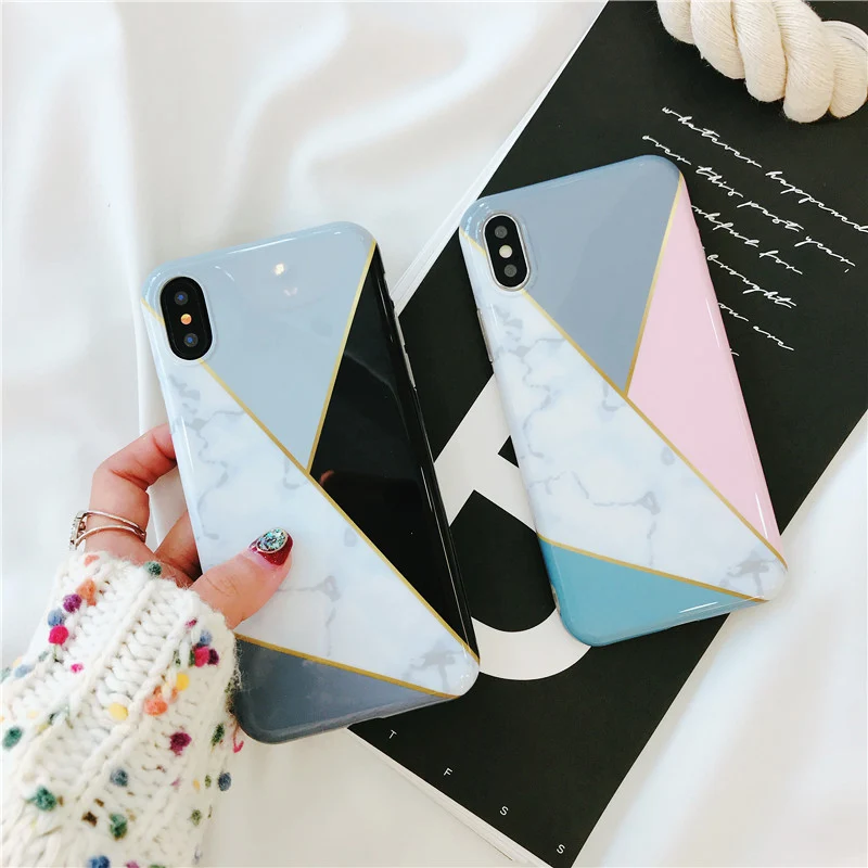 

Cyato Fashion Marble Pattern Case For iPhone 6 6S 7 8 Plus X Case Soft Silicone Back Cover For iPhone 6 7 8Plus X capa fundas