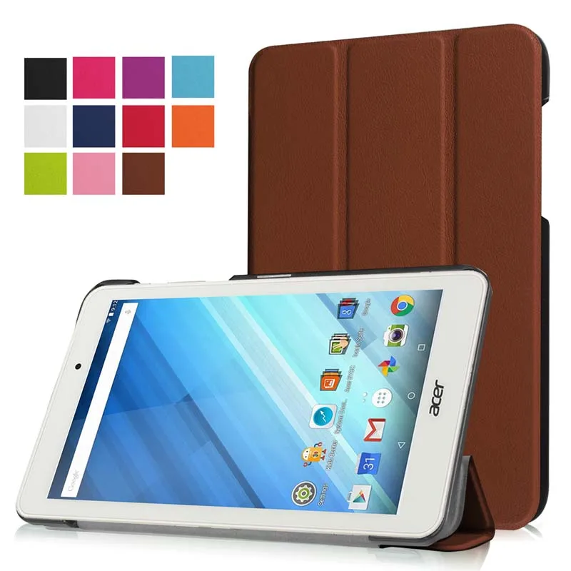 Ultra Slim Lightweight Custer 3 Folder Folio Stand PU Leather