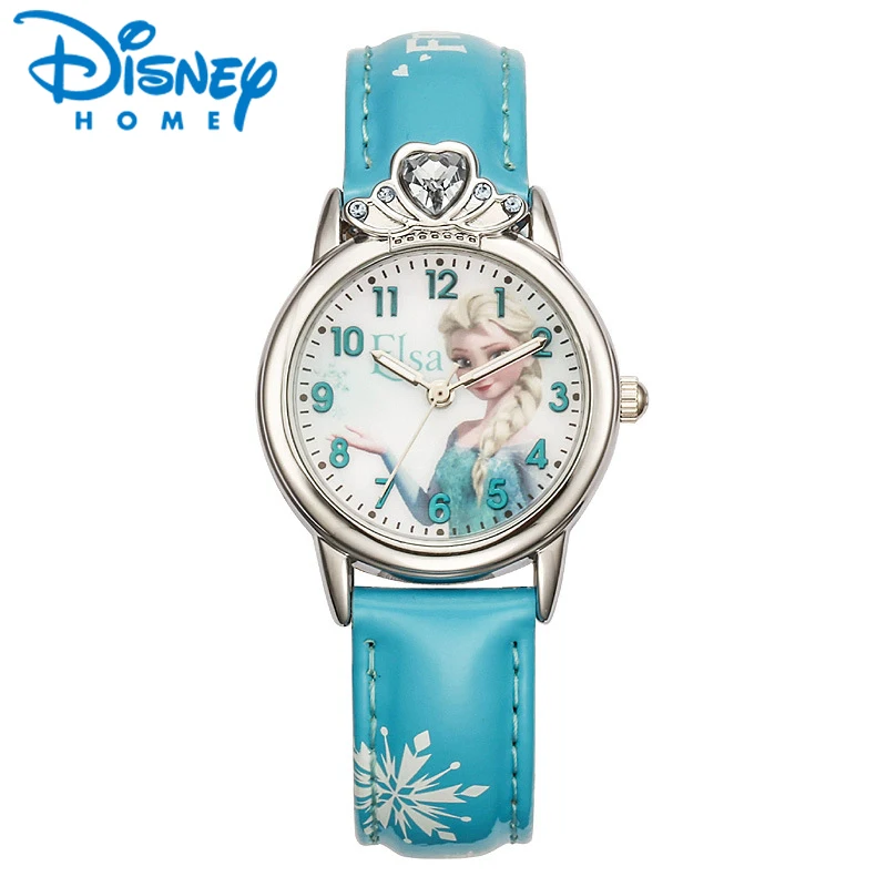 

Disney Luxury Cartoon Children Watch Kids Watches Girls Princess Fashion Wrist Watches Kids Cute Leather Quartz Watch Girl