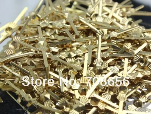 

500pcs SILVER GOLD CHANDELIER PARTS LAMP CRYSTAL PRISM BEAD CONNECTOR PINS BOWTIE