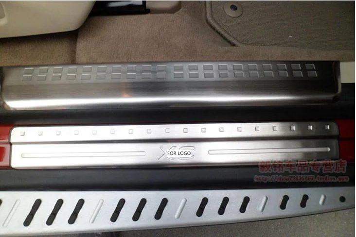 Бесплатная доставка Накладка для порога двери защита VOLVO XC60 XC 60 2009 2010 2011 2012 2013 2014 4