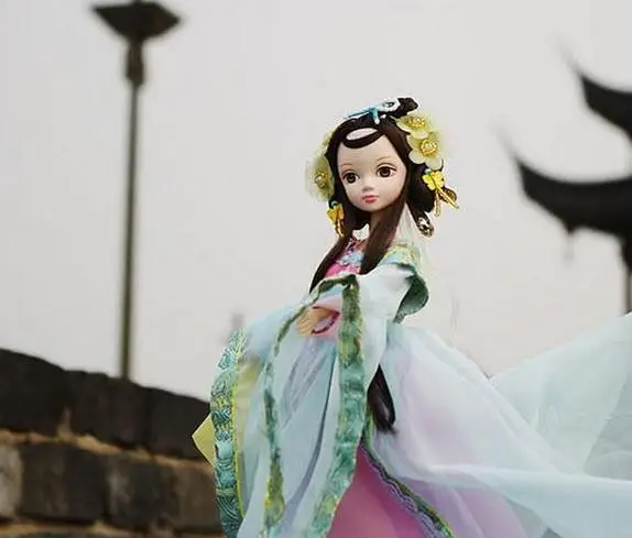 29 см Kurhn куклы для девочек Китайская традиционная кукла игрушки для детей подарок на день рождения Детские игрушки#9050