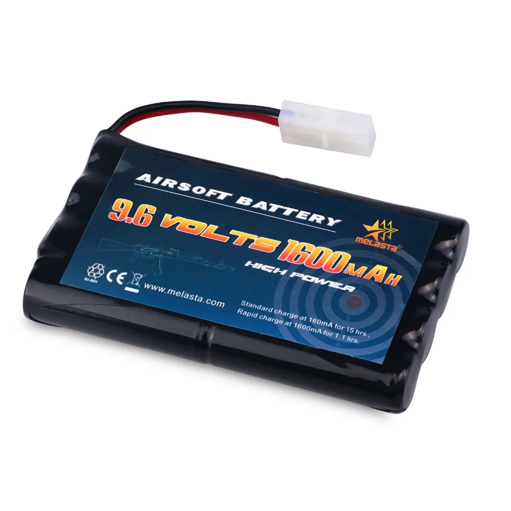 Melasta 9 6v AA 1600mAh NiMH Battery Pack with Tamiya Connector for RC Cars Boats RC