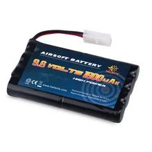 Melasta 9.6v AA 1600mAh NiMH Battery Pack with Tamiya Connector for RC Cars Boats RC Gadgets Airsoft Guns
