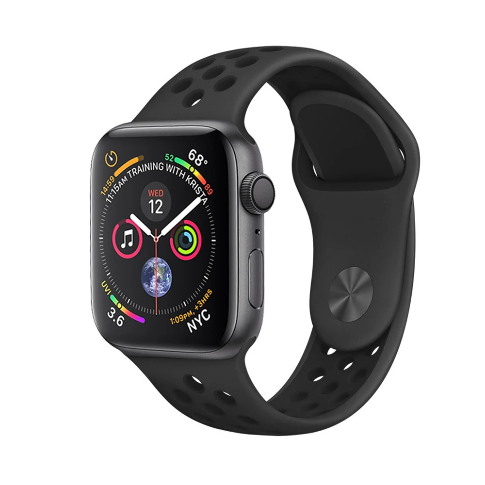 Ремешок EIMO для Apple Watch 4 42 мм 44 мм Iwatch band 42 мм 38 мм Aple watch 4 3 2 1 спортивный ремешок силиконовый браслет на запястье ремешок для часов