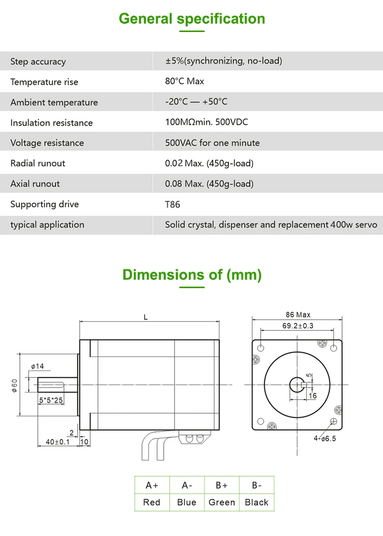 Motor de Passo Nema Circuito Fechado Nema34 20-50vdc Kit Cnc 34 4. 0n. m Renovação da Casa