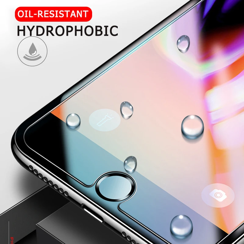 Ультратонкая защита для экрана 0 33 мм iPhone XS Max XR X 10 8 7 6 6s Plus SE 4S 5S 5C Plus|Защитные