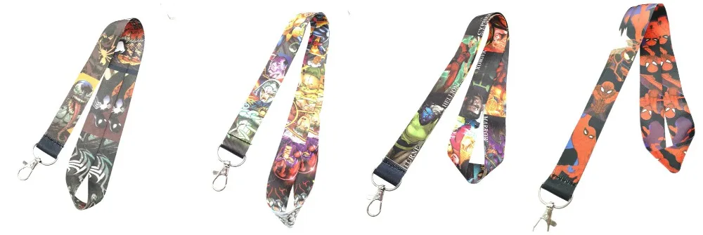 20Pcs avengers man Lanyard Neck Strap for keys ID Card Mobile Phone Straps USB Badge Holder DIY Hang Rope | Украшения и