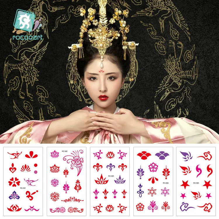 

New Bindi India Sticker Face Jewels Forehead Temporary Tattoo Sticker Actress Make Up Tatuaje Festival Taty Party Tatouag