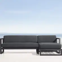 Новое поступление в открытый дворик сад алюминия настраиваемые диван секционные