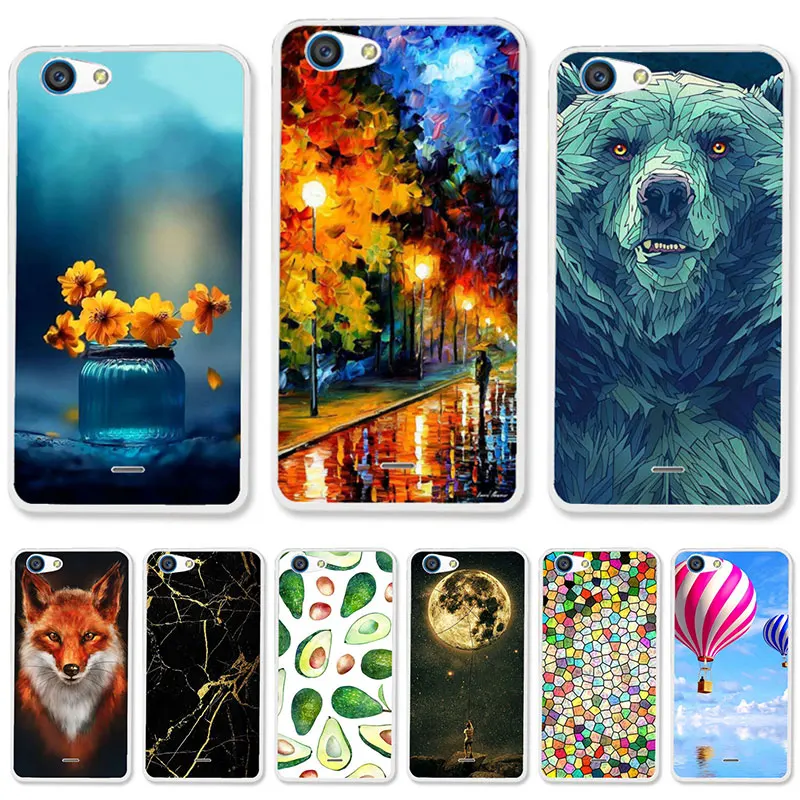 

TAOYUNXI Soft TPU Case For ZTE BLADE A601 Cases For ZTE Blade BA601 ZTE A601 A 601 5.0inch Flexible DIY Painted Protective Cover