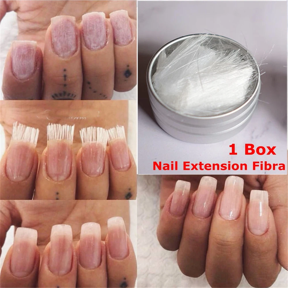 

1 Box Professional Fiberglass Nail Extension Glass Fiber for Nail Silk Extension Nail Form Acrylic Tips Nail Salon Accessories