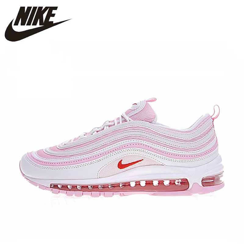 

Original New Arrival Authentic Nike AIR MAX 97 OG Women Cherry Powder Bullet Full Palm Cushion Running Shoes Sport Shoes