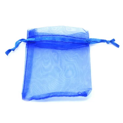 10 шт./пакет 7x9 см мешки из органзы Свадебные мешки милый Подарочный пакет 16 Цвета выбор Ювелирная упаковка прозрачная Сетчатая Сумка - Цвет: Dark Blue