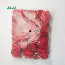 100pcs 13,56 MHz IC M1 брелоки метки контроля доступа радиометка для нахождения ключа карты маркера посещаемости управление брелоком