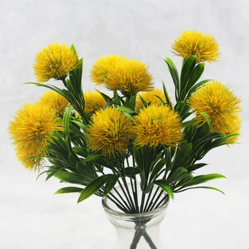 1 Bouquet 7 Heads 5CM Dandelion Flowers Home Decorative 3 Colors PE Foam Artificial Flowers For Wedding Valentine's Day Decor 1 Bouquet 7 Heads 5CM Dandelion Flowers Home Decorative 3 Colors PE Foam Artificial Flowers For Wedding Valentine's Day Decor