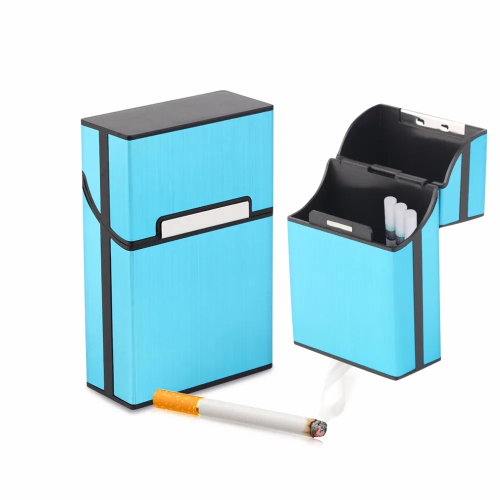 1 шт. легкий алюминиевый портсигар чехол держатель для табака карманная коробка контейнер для хранения принадлежности для курения 6 цветов дропшиппинг