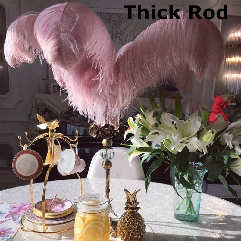 

2019 New Arrival! Wholesale 50pcs Leather Pink ostrich feathers 50-55cm 20-22inch diy cloth dress wedding decorations plumes
