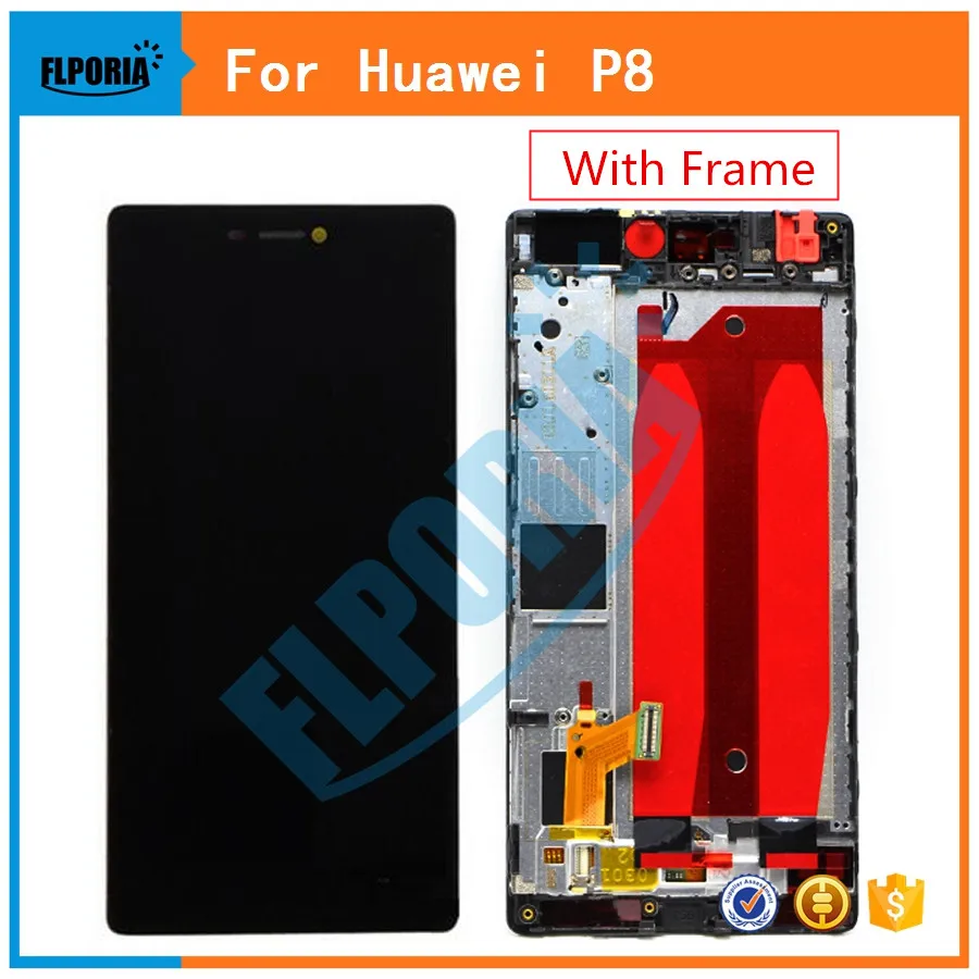 

For Huawei P8 GRA_L09 GRA_UL00 GRA-L09 GRA-UL00 LCD Display Touch Screen Digitizer Assembly With Frame Replacement Parts