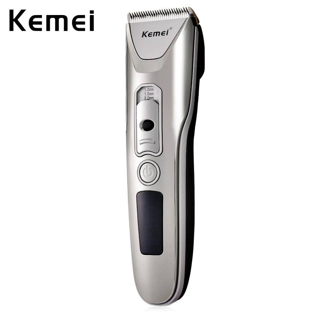 

Kemei-5030 Official Direct Selling Electric Hair Clipper Trimmer LCD Powerful Lithium Battery Style Maker 4 Comb