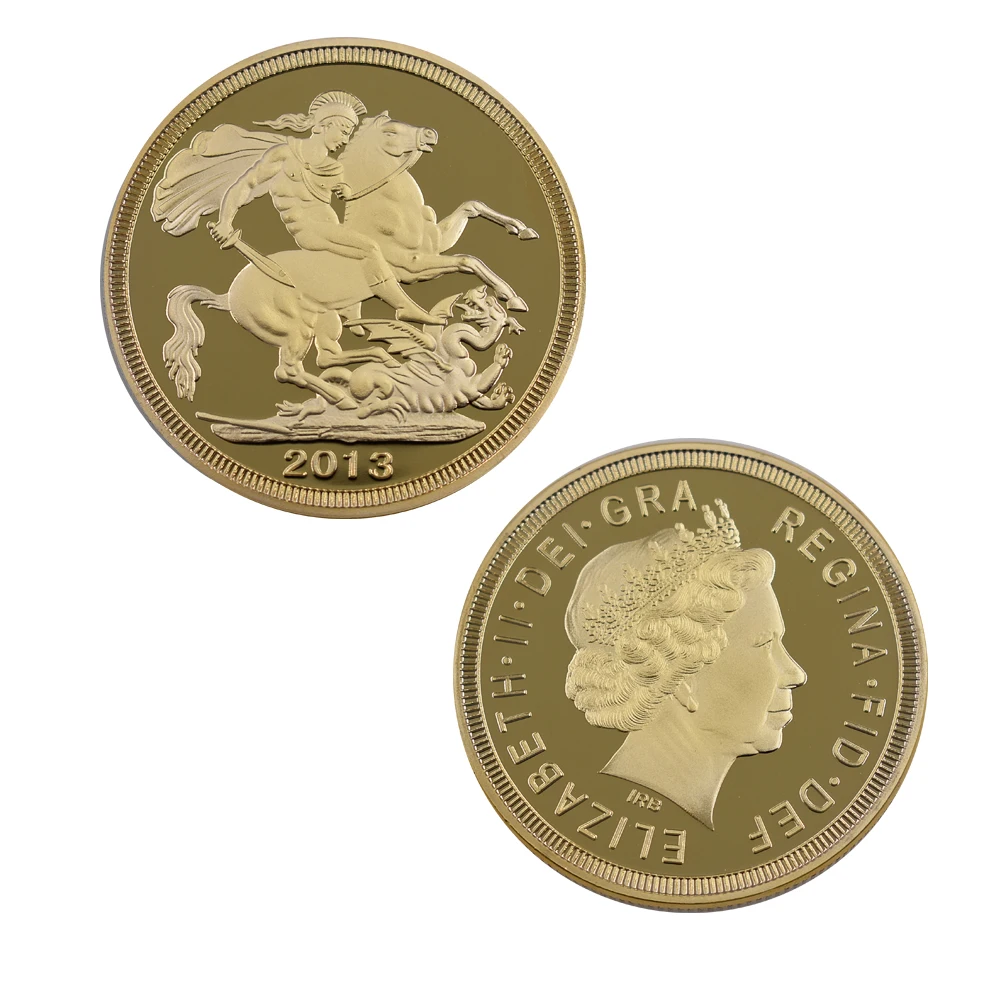Festival Souvenir Gifts UK 24k Gold Plated Metal Coin The Queen of The