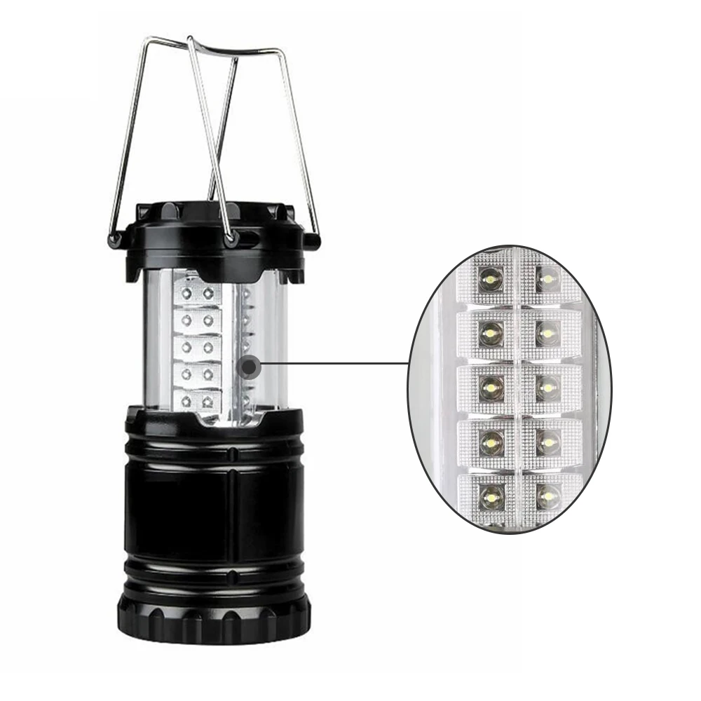 Aimkeeg 30 LED Camping Light Led Lantern Battery Light Retractable Portable Led Tent Light Work Lamp for Camping Hiking Fishing