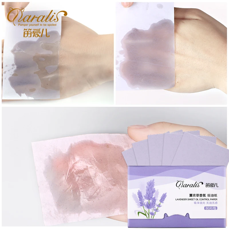 

3Pack=240pcs Lavender Oil Blotting Facial Absorbent Paper Smell Oil Absorbing Tissue Papers Facial Cleanser Patches Pads