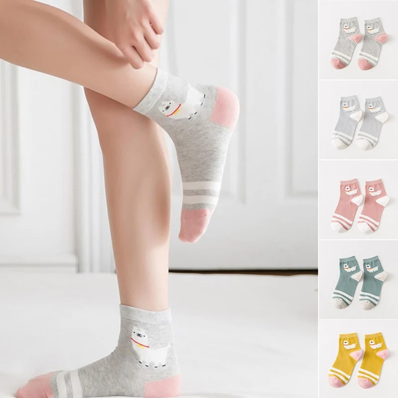 Носки Alpaca Sox теплые удобные милые каваи ламы Винтаж Мин ретро шерсть девушка