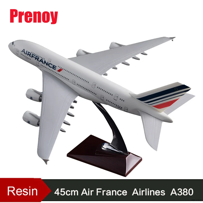 45 см A380 Air Франция модель самолета Смола French Airlines Airways Международная авиационная