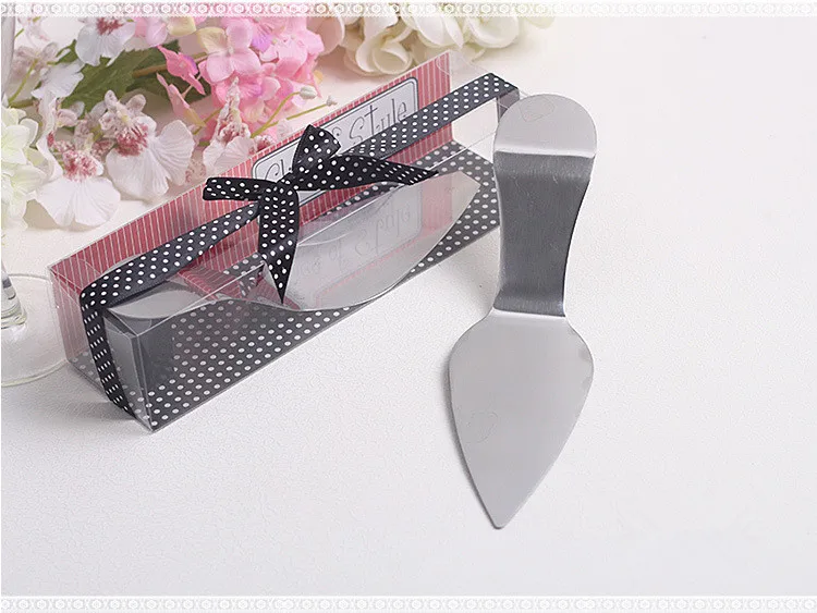 "Slice of Style" Stainless Steel High Heel Cake Server 50 pcs/lot wedding Favor and gift