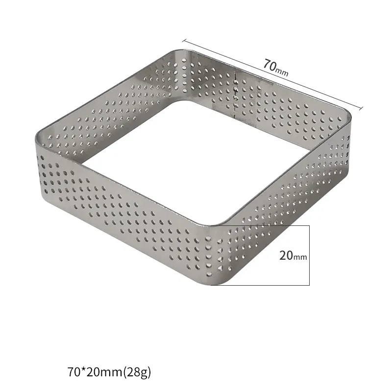 SHENHONG, 8 отверстий, квадратное украшение, силиконовая форма для торта, кондитерских изделий для выпечки муссов, шоколадная сковорода, тартлет, десертная форма