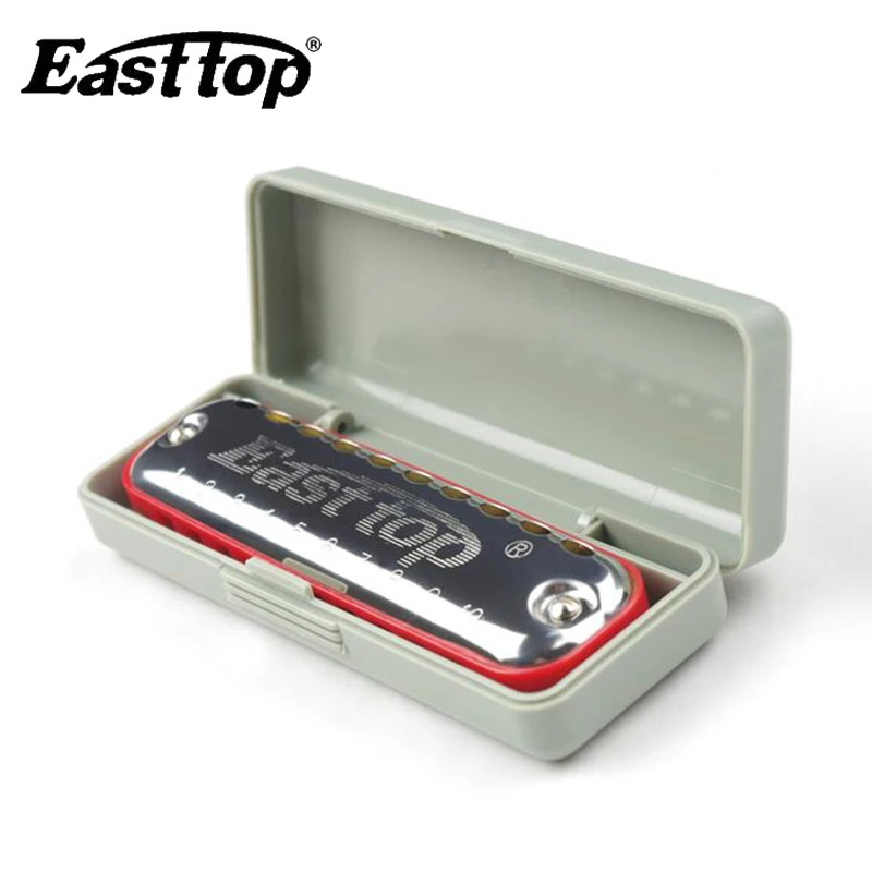 Easttop T10 1 10 отверстие Blues гармоника диатоническая арфа отверстий Овальный губная