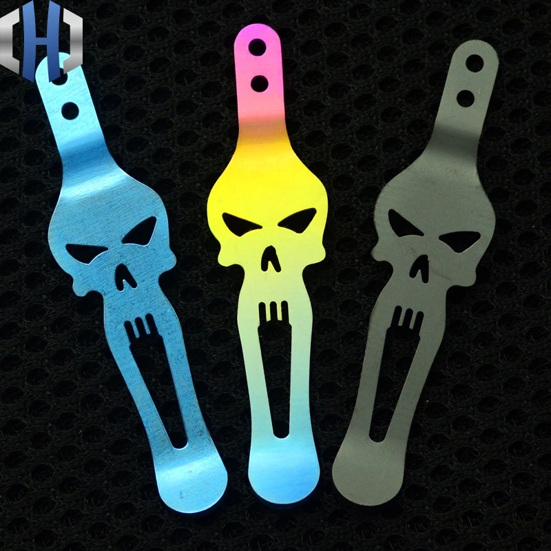 

Multi-Colorf Knife Clip EDC Knife Button Pocket Clip Material TC4 Titanium Alloy Knife Clip Belt Flashlight Sheath Multi Tools