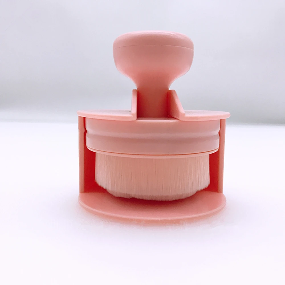 

CHILEELOVE 1 Pc Portable Foundation Brush Base Makeup Brush with Pedestal Rose Seal Shape Beauty Tool Pink