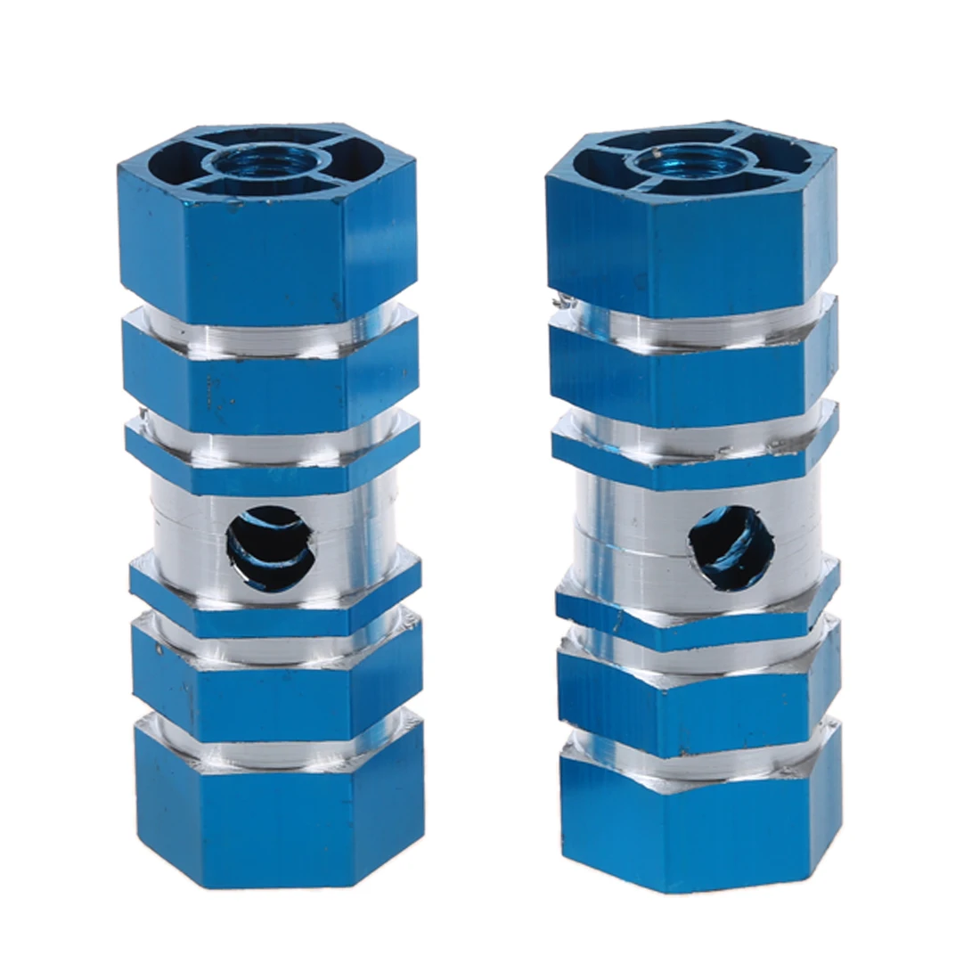 

3 Pcs of (2 x BMX Mountain Bike Hexagonal Axle Pedal Alloy Foot Pegs Blue)