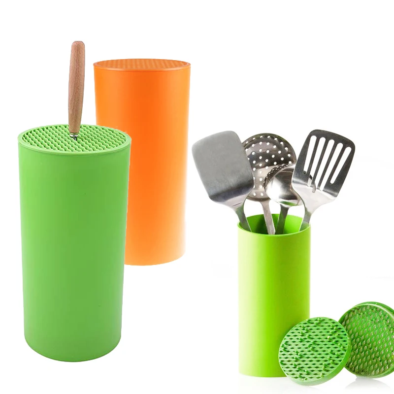 

Kitchen Knife Holder Storage PP Knife Block Stand for Knives Multifunctional Plastic Knife Rack Shelf Kitchen Tools Organizer
