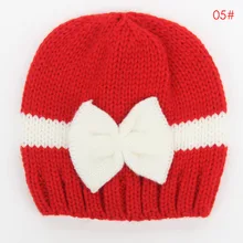 Брендовые новые модные детские головные уборы с бантами, Разноцветные теплые шапки на осень и зиму, стильная мягкая вязаная шапка, вязаная шапка, Шапка-бини, инструмент для укладки
