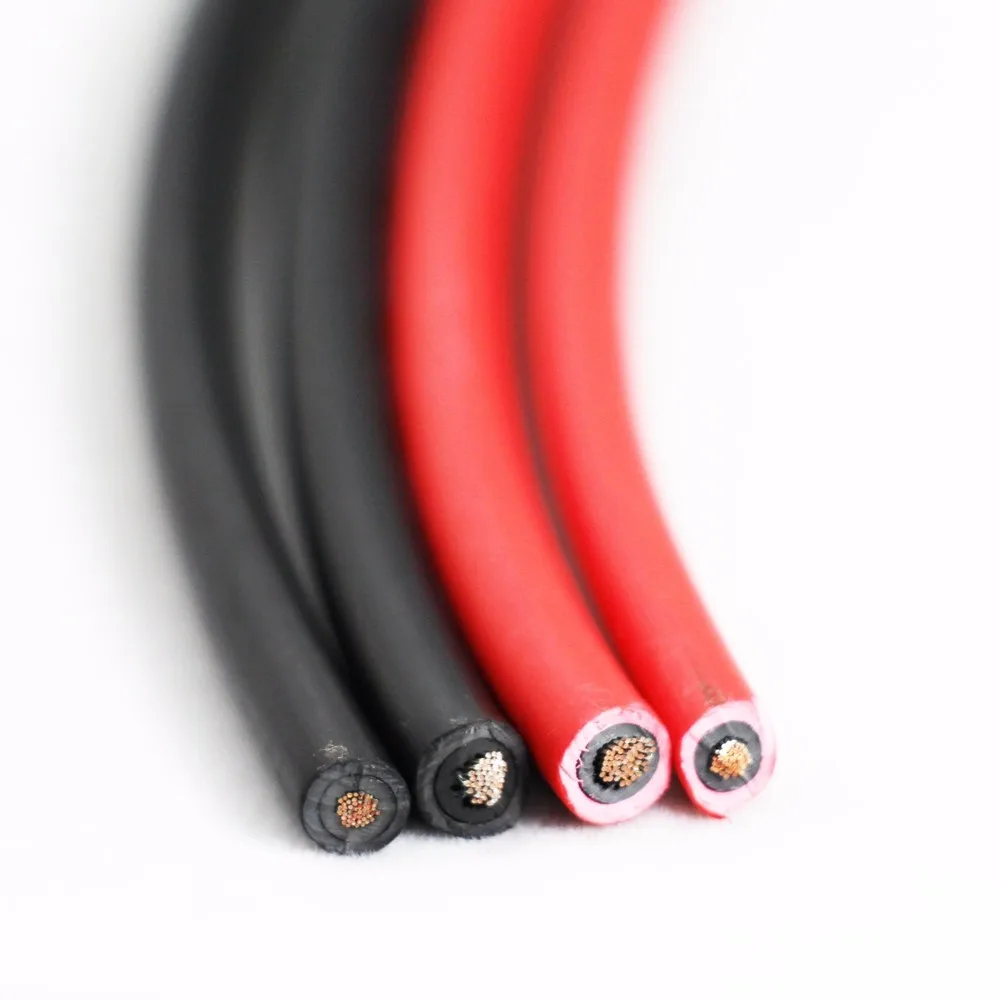 PowMr 5 метров красный или черный кабель солнечной батареи 6mm2 для MC4/MC3 кабель питания с tuv ul одобрение Луженая обожженная Медь XLPE куртка