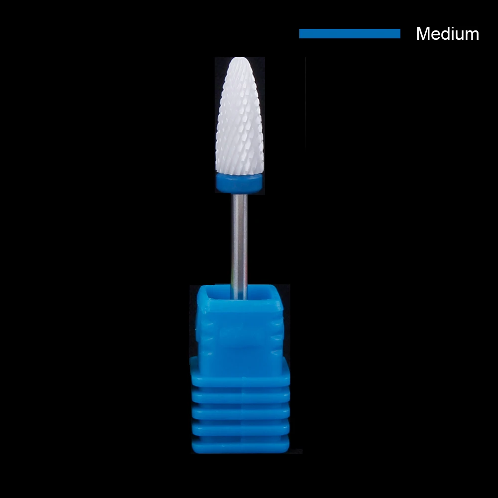 Керамический сверло для ногтей роторное Фрезерование резак для маникюра машина для педикюра Инструменты для дизайна ногтей электрическая машина аксессуары для ухода за ногтями - Цвет: C