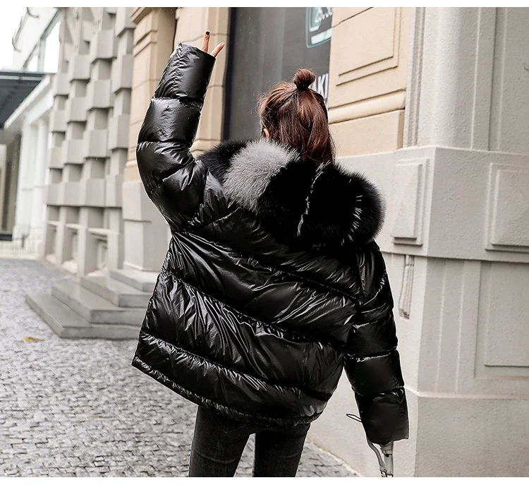 AYUNSUE пуховик женская одежда 2019 зимнее пальто Женская парка с лисьим меховым воротником женские корейские куртки-пуховики Chaqueta Mujer MY1560