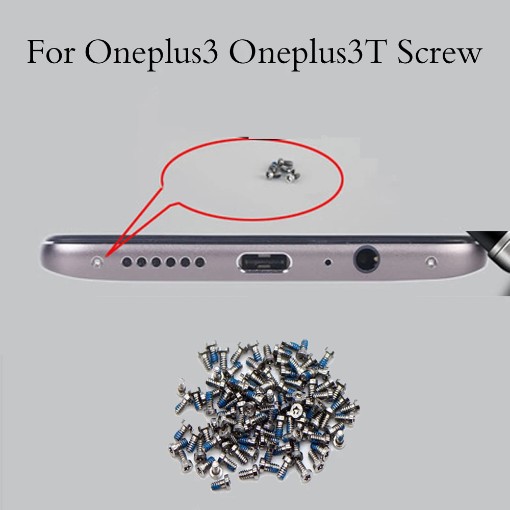 2 шт./лот для Oneplus3 A3000 Oneplus 5 A5000 Oneplus3T нижний винт разъем док-станции с шестигранными
