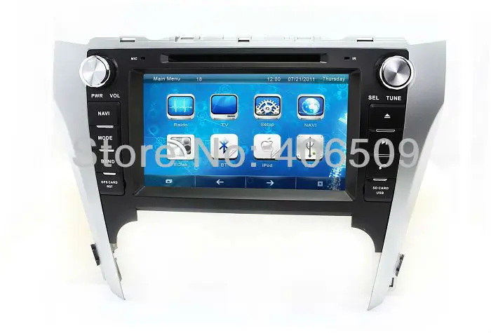 Clearance 8" Head Unit Car DVD Player GPS Navigation for Toyota Camry 2012 with Radio BT TV Map USB SD AUX Audio Video Stereo Navigator 0