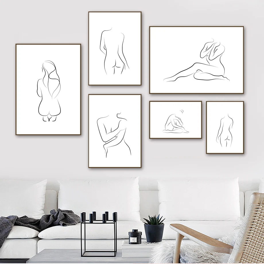 

Nude Sexy Women Naked Yoga Wall Art Canvas Painting Nordic Posters And Prints Wall Pictures For Living Room Scandinavian Decor