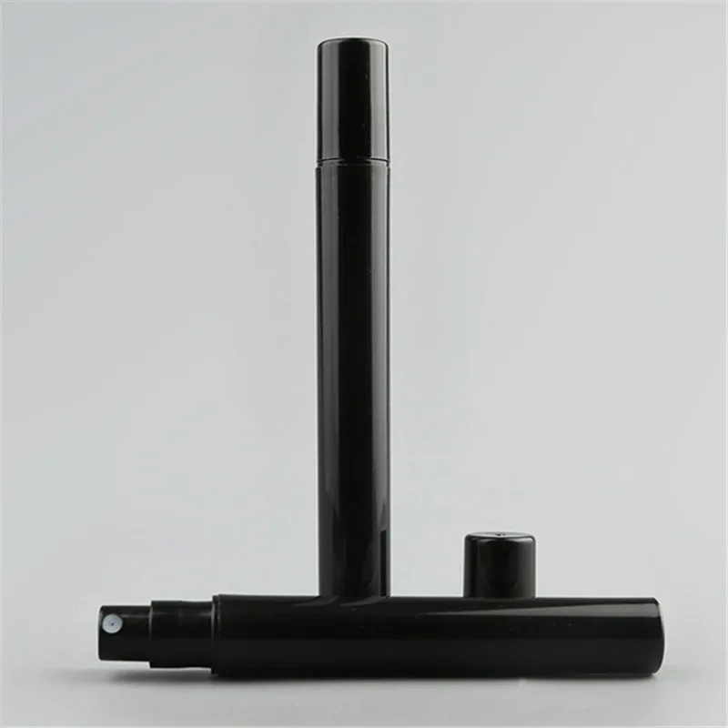 10pcs lot Empty 2ML 3ML 5ML 10ML Mini Black Plastic Spray Perfume Bottle Small Promotion Sample 3