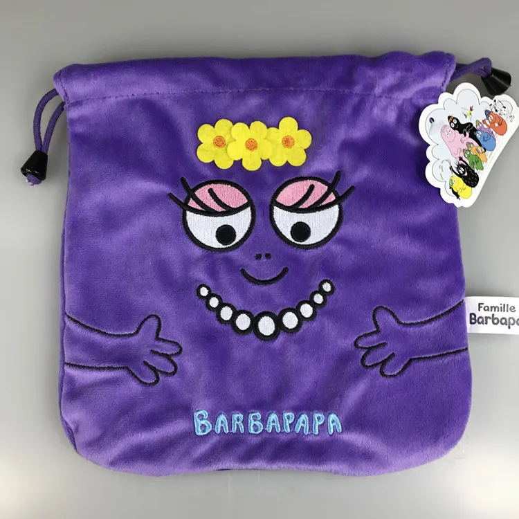 Мультипликационный аниме Barbapapa Barbamama Barbalala многофункциональная сумка для монет аксессуар Сумка среднего размера 20*20 см - Цвет: Type G
