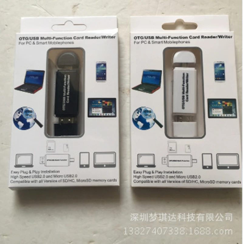 USB 3 в 1 OTG micro USB& type C и USB2.0 высокоскоростной кардридер Универсальный OTG TF/SD для Android Компьютерные разъемы