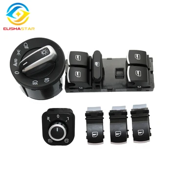 6 шт. оконное зеркало переключатель фар для V W J etta 6 Golf GTI 5 6 Tiguan Passat B6 CC 5ND959857 5ND941431B 5ND 941 431 B