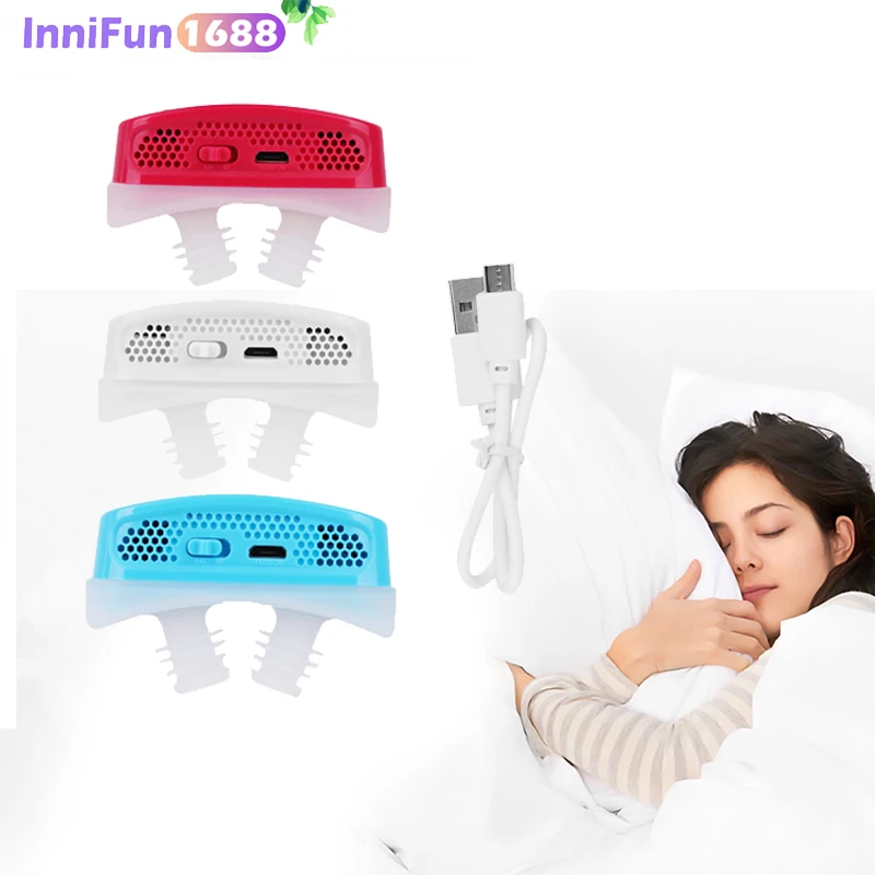 

PM2.5 Filtration Small Electronic Sleep Assistant Device to Prevent Snoring, Respirate Smoothly and Improve Sleep Quality